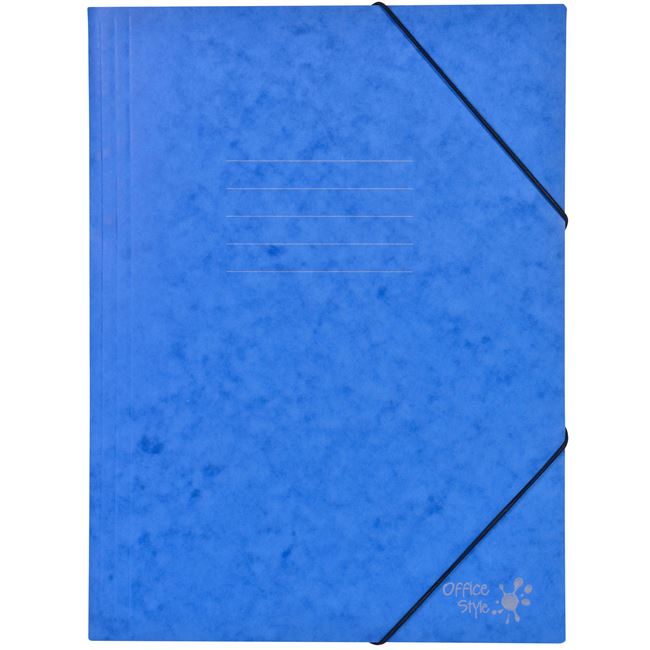 Ντοσιέ Χάρτινο Μπλε με Λάστιχο 25x35 cm