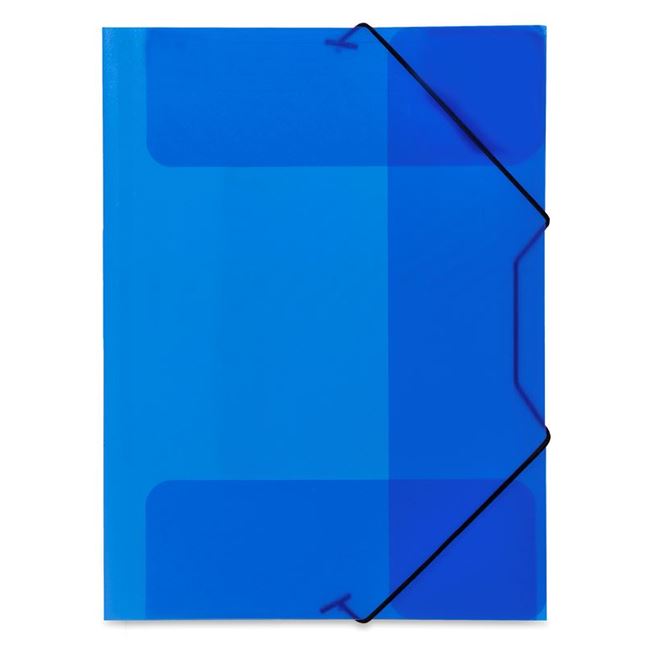 Ντοσιέ Πλαστικό Μπλε με Λάστιχο 25.5x34cm