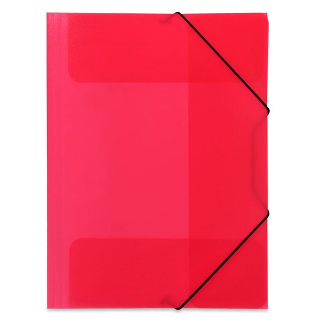 Ντοσιέ Πλαστικό Κόκκινο με Λάστιχο 25.5x34cm