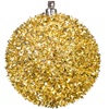 Σετ Χριστουγεννιάτικες Μπάλες Χρυσές Tinsel 8 cm - 6 τμχ.