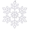 Χριστουγεννιάτικο Στολίδι Δέντρου Χιονονιφάδα Λευκή 15cm