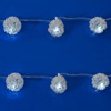 10 Λαμπάκια LED Μπαταρίας Ασημί Σγουρό 1.2 m - Ψυχρό Λευκό