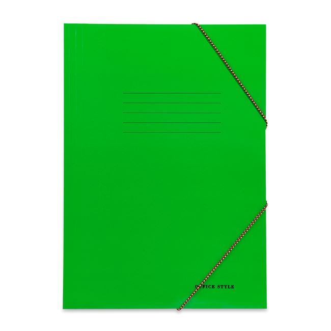 Ντοσιέ Χάρτινο Πράσινο με Λάστιχο 25x35 cm