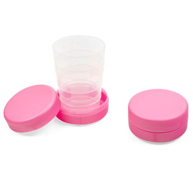 Ποτήρι Πτυσσόμενο Ροζ Πλαστικό 145ml