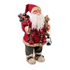 Χριστουγεννιάτικη Αληθοφανής Φιγούρα Άγιος Βασίλης με Φανάρι 60cm