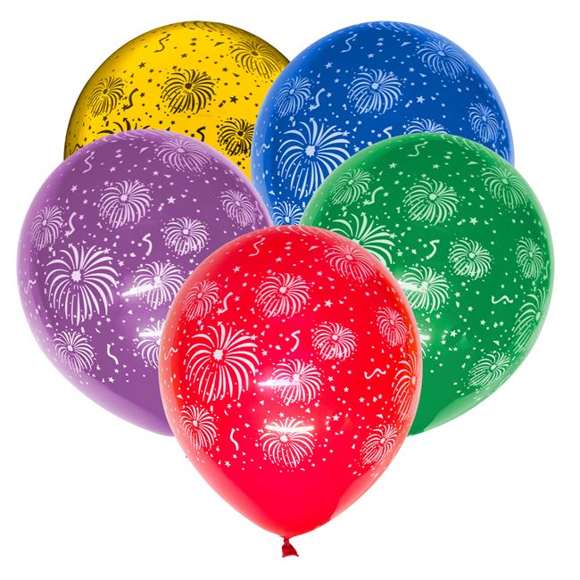 Μπαλόνια Πάρτι Μεγάλα Πολύχρωμα Συντριβάνι 30cm - 20 τμχ. 