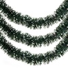 Χριστουγεννιάτικη Τρέσα Πράσινη Χιονισμένη Tinsel 3 m x 8 cm