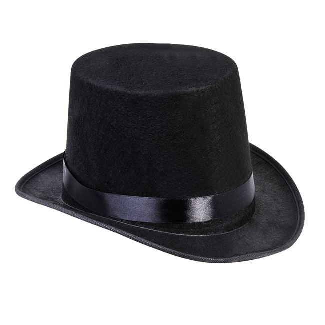 Αποκριάτικο Καπέλο Καβουράκι Ψηλό Μαύρο