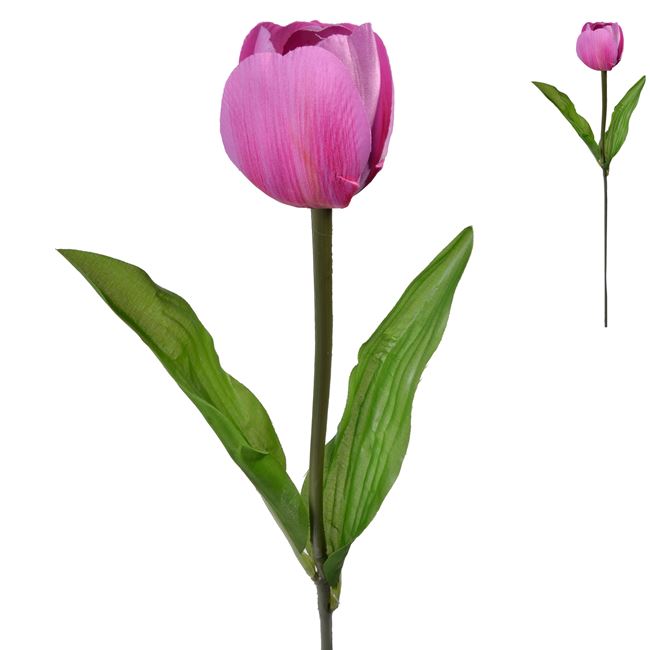 Λουλούδι Διακοσμητικό Τουλίπα Μωβ 38 cm
