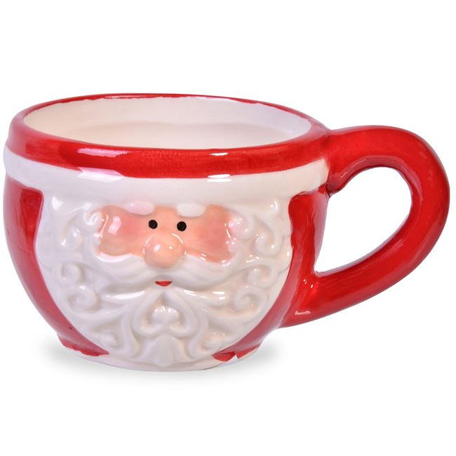 Χριστουγεννιάτικο Φλιτζάνι Κεραμικό 3D Άγιος Βασίλης 150ml