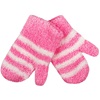 Γάντια Χειμερινά Χούφτα Βρεφικά για Κορίτσι Λευκά Ροζ 0-12 Μηνών