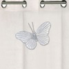 Διακοσμητικό Κουρτίνας Πεταλούδα Ακτίνες Ασημί 10.5 cm