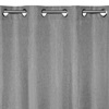 Κουρτίνα Διακοσμητική με Κρίκους Λινάτσα Γκρι 140x250 cm