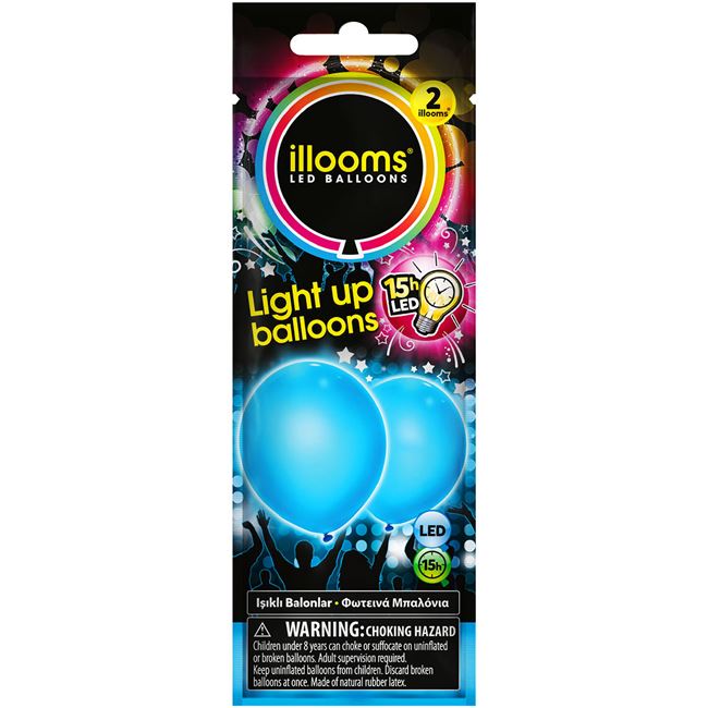 Μπαλόνια LED Illooms Κόκκινα 2 τμχ. - Giochi Preziosi