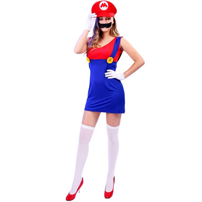 Αποκριάτικη Στολή Γυναικεία Mario Girl - One Size