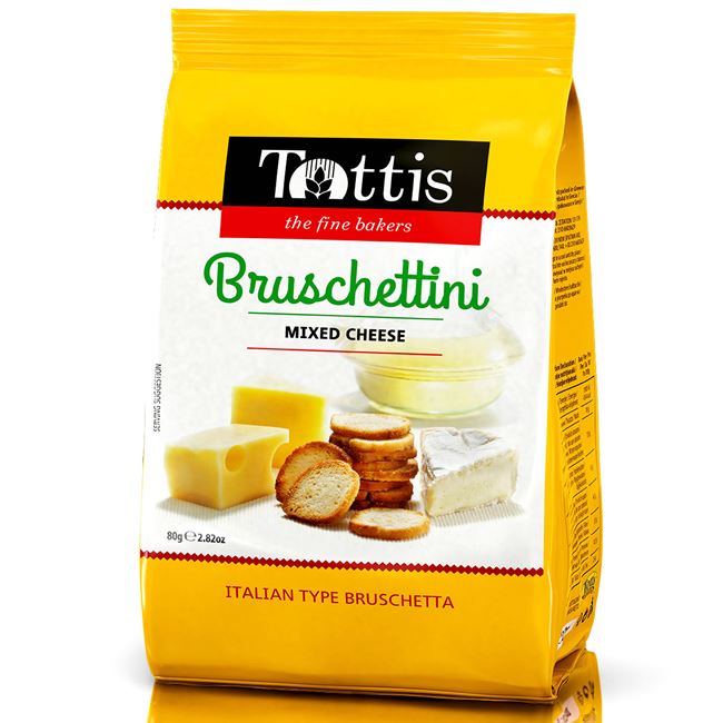 Bruschettini TOTTIS Μίξη Τυριών 80g