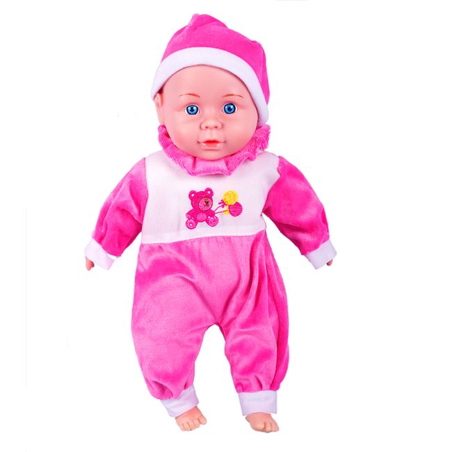 Κούκλα Μωρό με Ροζ Φορμάκι 35 cm