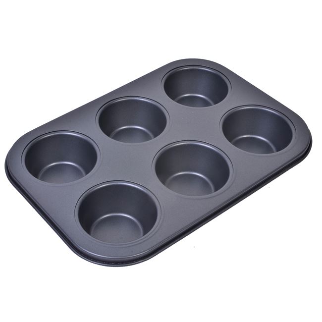 Φόρμα Ψησίματος Αντικολλητική Μεταλλική Muffins / Cupcakes   26.5 εκ. (6 θέσεων)