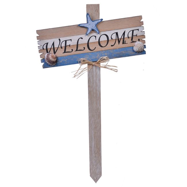Στικ Διακοσμητικό Πινακίδα "Welcome" Ξύλινο 22x40 cm