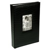 Άλμπουμ Φωτογραφιών Κροκό Μαύρο 32x21 cm (300 Θέσεις)