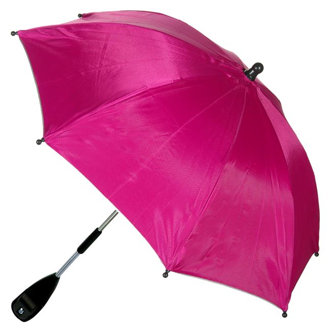 Ομπρέλα για Καρότσι Απλή Φούξια Ασημί 68x54cm