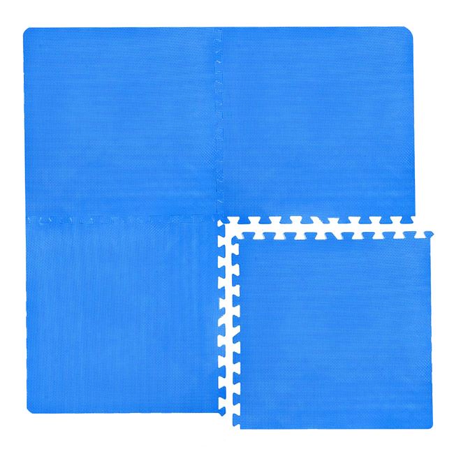Τάπητας - Παζλ Δαπέδου Μπλε 61.5x61.5x1 cm - 4 τμχ.