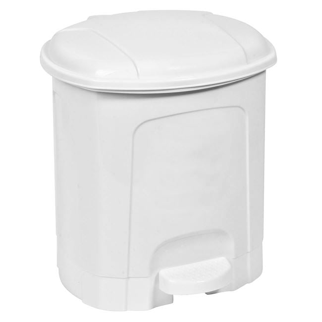 Κάδος Μπάνιου Πλαστικός Λευκός 5.5 lt