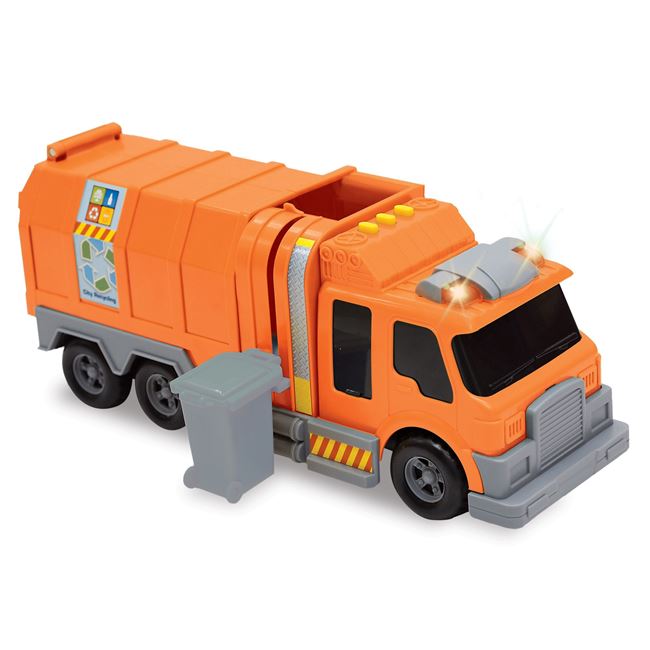 Φορτηγό Απορριμάτων Ανακύκλωσης Πορτοκάλι με Φως & Ήχο