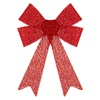 Χριστουγεννιάτικος Διακοσμητικός Φιόγκος Κόκκινο Glitter 32cm