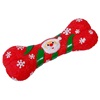 Χριστουγεννιάτικο Παιχνίδι Σκύλου Κόκκαλο Κόκκινο Άγιος Βασίλης 17x6x4cm
