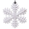 Σετ Χριστουγεννιάτικα Στολίδια Χιονονιφάδες Λευκές Glitter 13 cm - 4 τμχ.