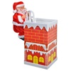 Χριστουγεννιάτικο Μηχανικό Παιχνίδι Άγιος Βασίλης στην Καμινάδα με  Ήχο & Κίνηση 22cm