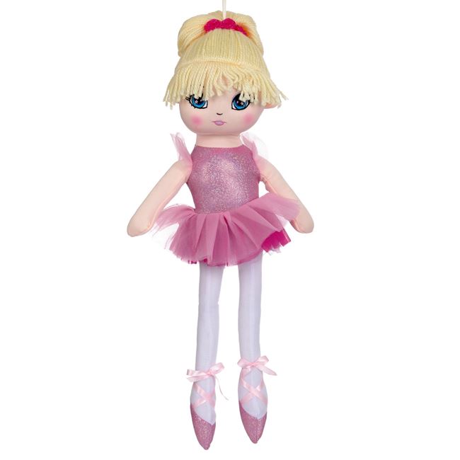 Κούκλα Πάνινη Μπαλαρίνα Ροζ 54 cm