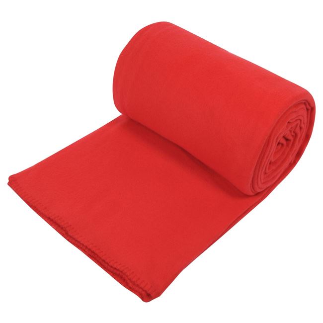 Κουβέρτα Fleece Μονή Κόκκινη 220x150cm