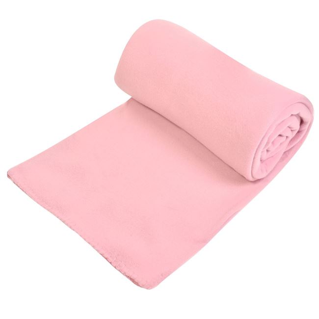 Κουβέρτα Fleece Διπλή Ροζ 220x240 cm