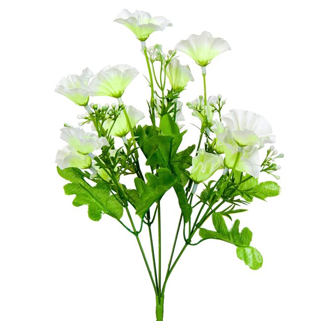 Μπουκέτο Διακοσμητικό Λουλούδια Λευκά 34 cm