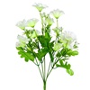Μπουκέτο Διακοσμητικό Λουλούδια Λευκά 34 cm