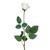 Λουλούδι Διακοσμητικό Τριαντάφυλλο Μπουμπούκι Λευκό 61 cm