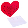 Κάρτα Ευχετήρια Κόκκινη Καρδιά με Φάκελο 17x12 cm