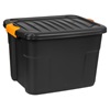 Κουτί Αποθήκευσης Υψηλής Αντοχής Πλαστικό Μαύρο 50x39x33.5 cm