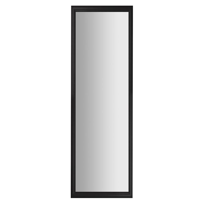 Ολόσωμος Καθρέφτης Πόρτας Ξύλινος Μαύρος 34x124 cm