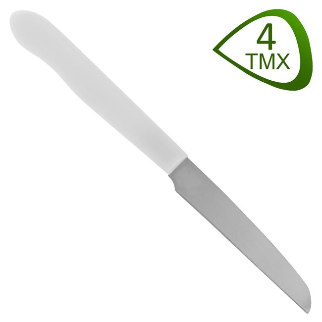 Μαχαίρια Φαγητού Ανοξείδωτο Ατσάλι Λευκά 19 cm - 4 τμχ.