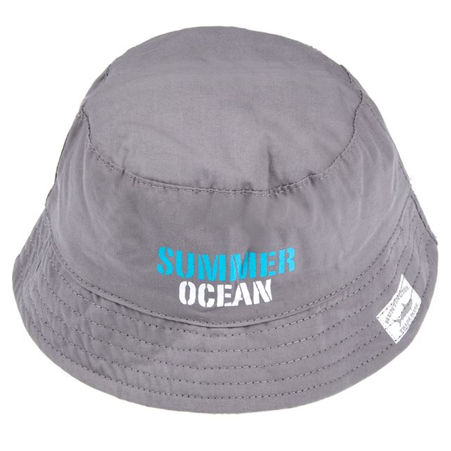 Καπέλο Παιδικό Καμπανάκι Γκρι Μαύρο Summer Ocean
