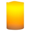 Κερί LED Διακοσμητικό Εκρού Κυματιστή Κορυφή 5x6.5 cm - Θερμό Φως Φλόγας