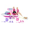 Σκάφος Φούξια Ροζ με 2 Κούκλες & Αξεσουάρ 