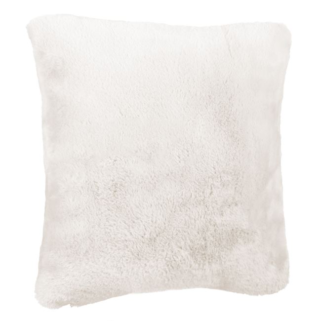 Μαξιλάρι Χειμερινής Διακόσμησης Γούνινο Off White 40x40 cm