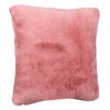 Μαξιλάρι Χειμερινής Διακόσμησης Γούνινο Dusty Pink 40x40 cm