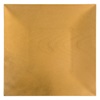 Πιατέλα Διακοσμητική Πλαστική Τετράγωνη Χρυσή Νερά 30x30 cm