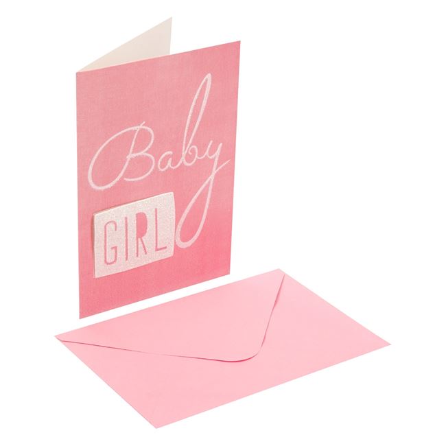 Κάρτα 3D Baby Girl & Φάκελος 13x19