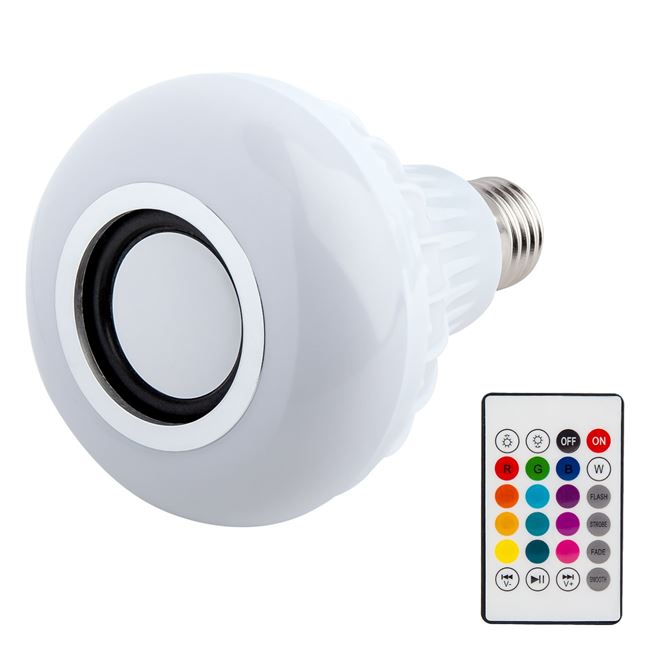 Λάμπα LED με Bluetooth & Μουσική 12W - E27